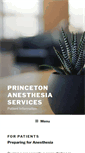 Mobile Screenshot of princetonanesthesia.com
